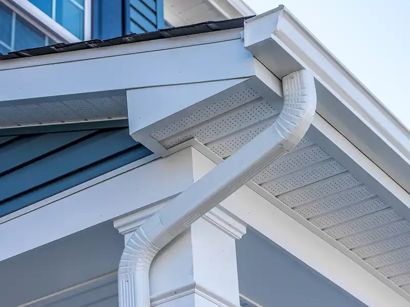 Gutter system on home